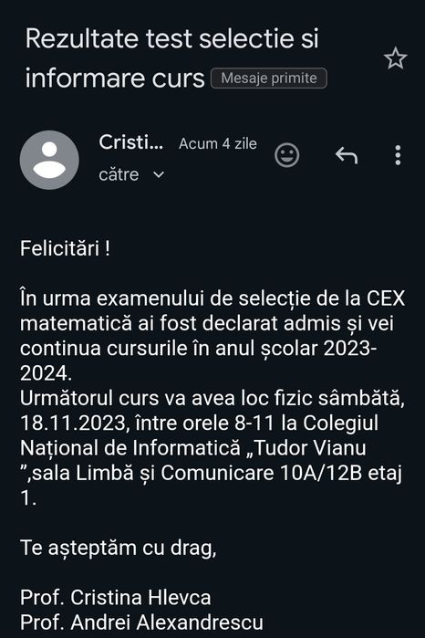 Meditatii matematica si limba si literatura romana