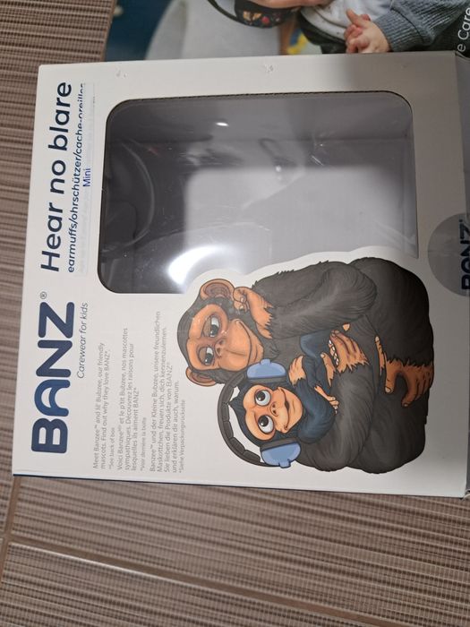 Casti antifonice pentru bebelusi si copii, Banz, Bubzee, 3-36 luni,