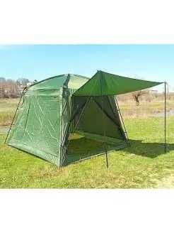 Шатер туристический 4 местный, летняя палатка с полом