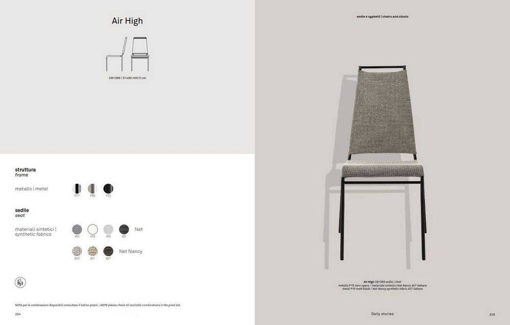 Италиански трапезни столове Calligaris серия AIR SOFT - 24 броя