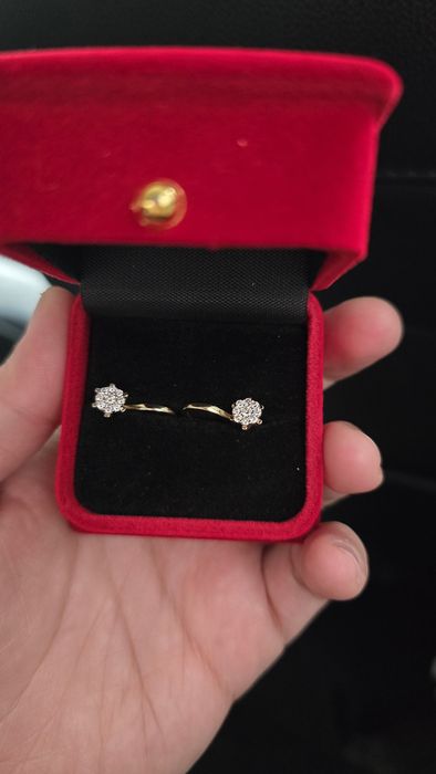 Brilliant zirak 585 proba 3.02 gramm