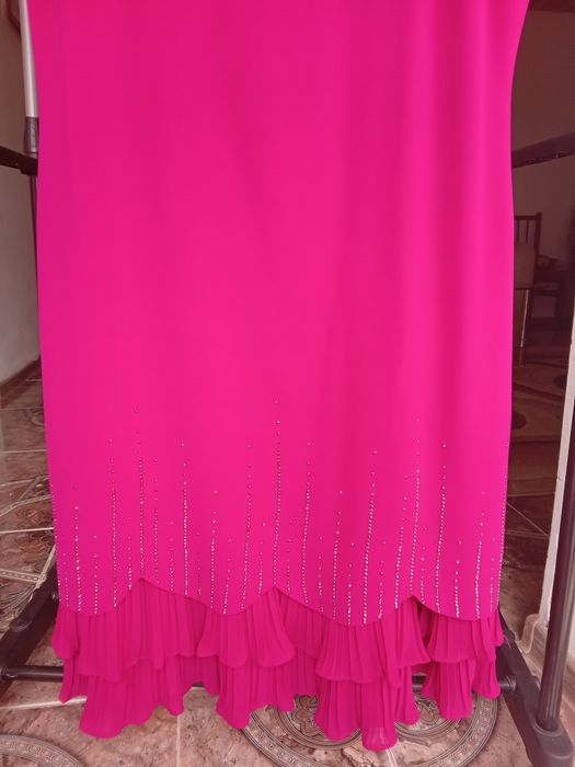 Rochie fucsia mătase mărimea 44