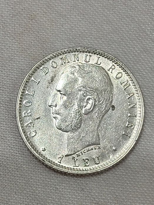 Moneda 1 leu 1906 Carol l bani vechi