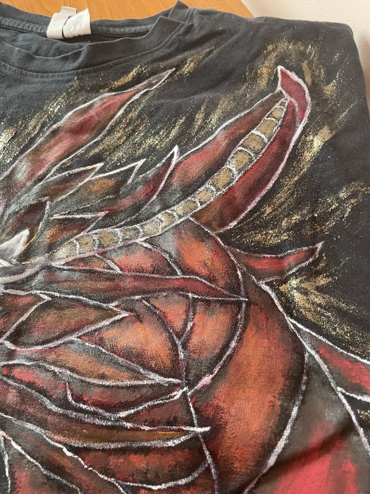 Tricou pictat manual – design dragon