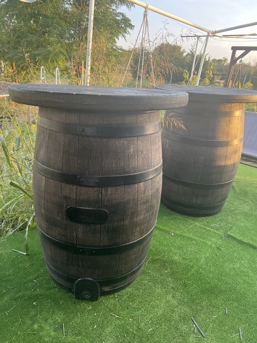 Маса във формата на буре, щъркел, бъчва, градинска маса