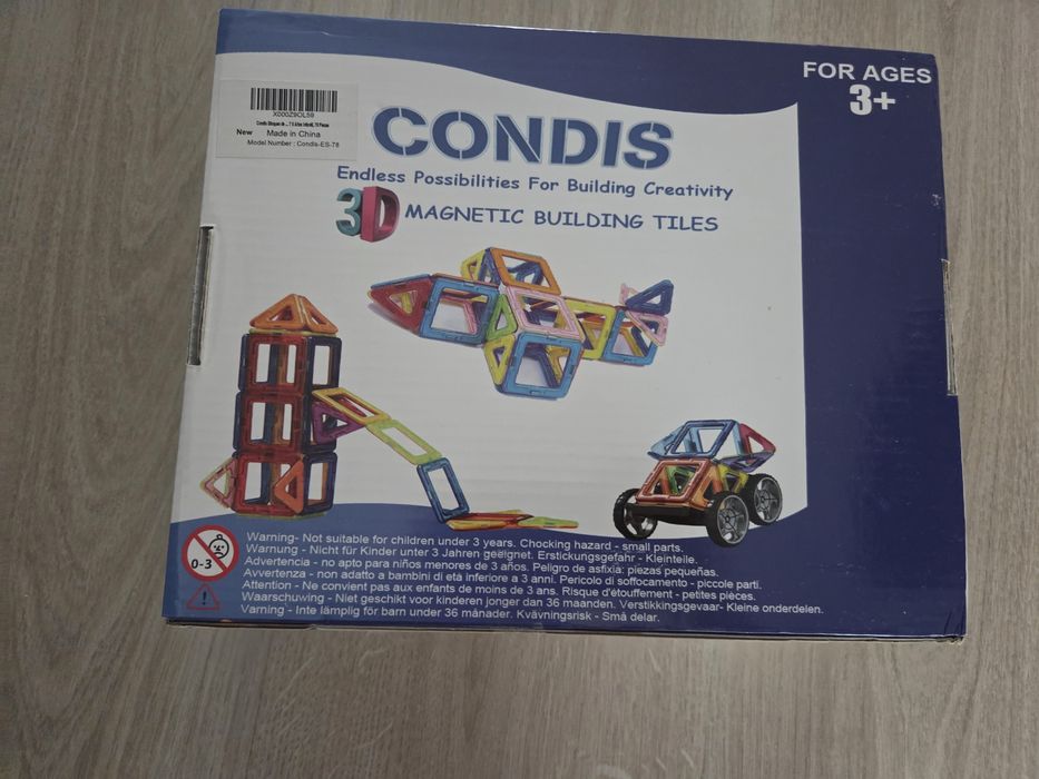 Magnetic tiles 78 piese magnetice