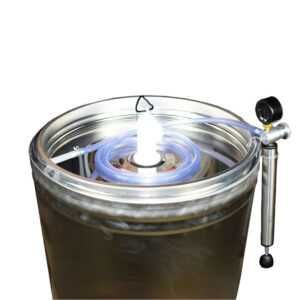 Butoi (cisternă) INOX cu capac flotant 200 L cu camera din silicon, cadou robinet din INOX NOU Garantie Livrare rapida