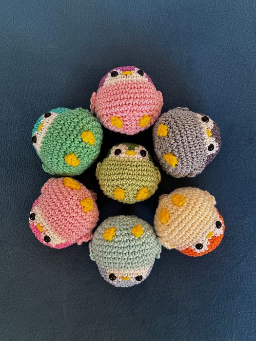 Вязаные игрушки пингвины