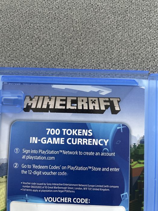 продаю диск minecraft на ps4/5 срочно