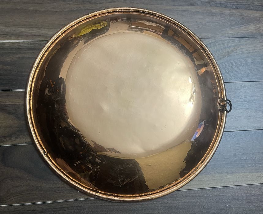 Platou din cupru lucrat manual