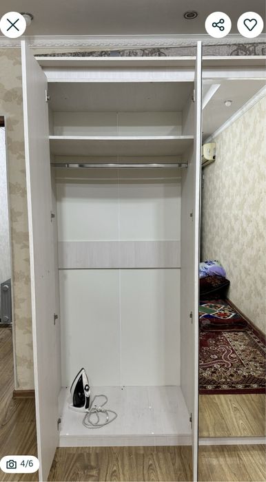 Шкаф көп қолданылмаған таза