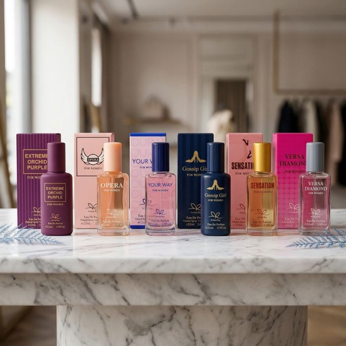 Комплект от 6 дамски парфюма по 22мл – Аромат за всеки ден и настроени