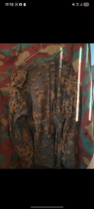 Bluză de camuflaj germană WW2 M42 Smock – camuflaj Eichentarn