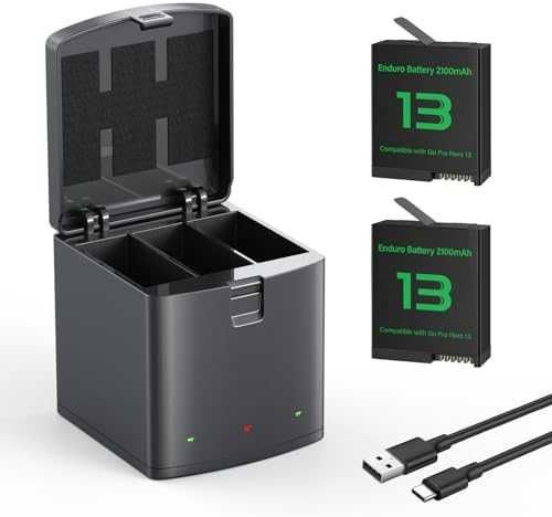 Нови Магнитно Зарядно и 2 Батерии за камера Gopro Hero 13 фото снимки