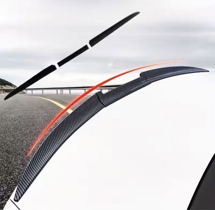 Универсален Спойлер Карбон Черен  от 3 части (118-138 см)