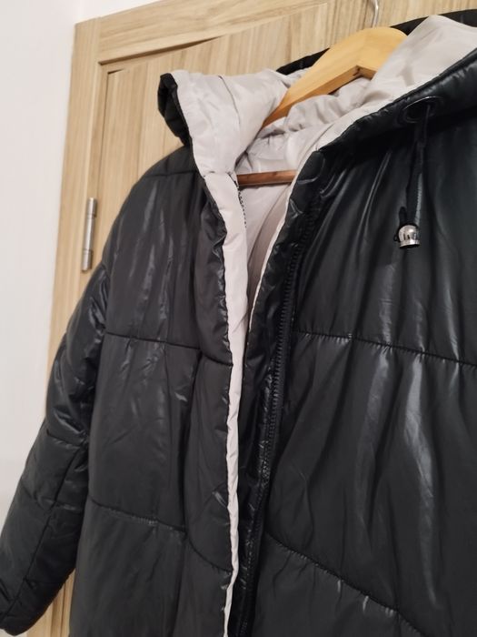 Дамско дълго зимно яке от Юнона с две лица