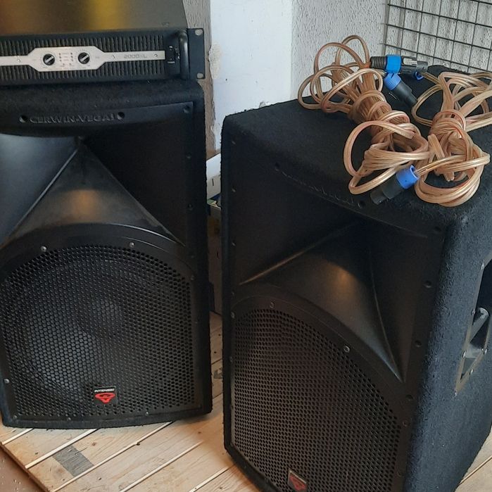 Комлект Тонколони Cerwin-Vega с усилвател Lexon 2000XL.