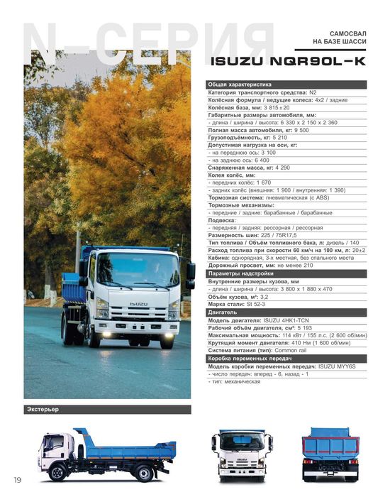 ISUZU NQR90L-K Samosval