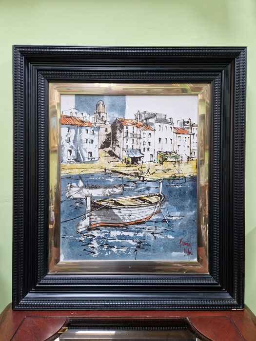 Уникална авторска майсторска антикварна картина масло