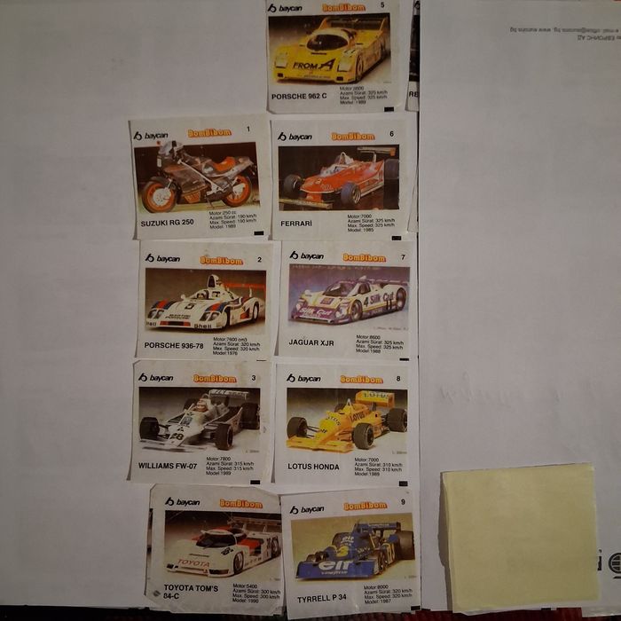 Продавам картинки от дъвки.
