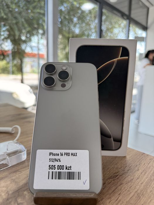 iPhone 16 Pro Max•512GB/94%СұрТитан Айфон 16 Про Макс•512Гб/94%