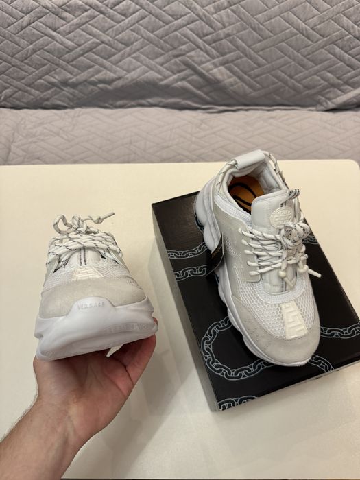 Adidasi barbati unisex albi