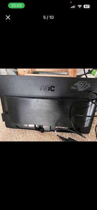 Монитор LED AOC 24", Wide, Full HD, DisplayPort, Черен, G2460PG