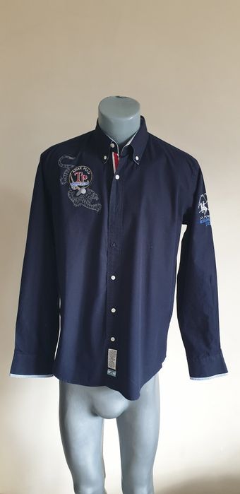 La Martina  Cotton Slim Fit Mens Size M НОВО! ОРИГИНАЛ! МЪЖКА РИЗА!