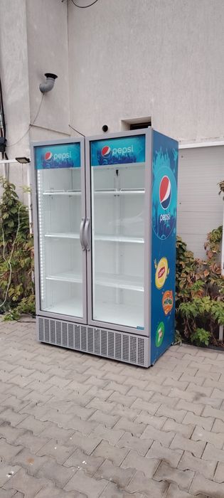 Vitrina frigorifica bauturi/  lactate dubla / frigider dublu generatie NOUA Led economic