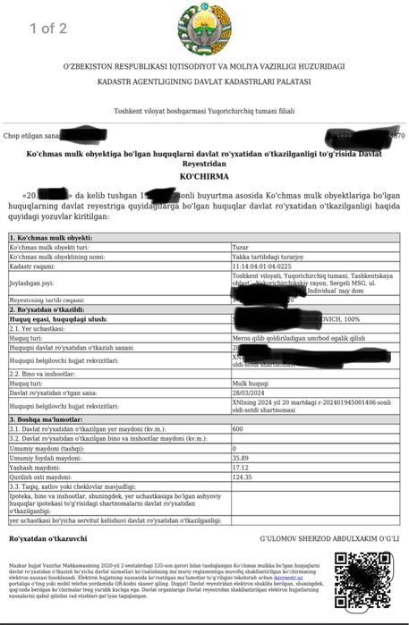 6 sotix Joy Sotiladi Yangi O’zbekiston Bog’idan Chorvoqqa qarab 10 km