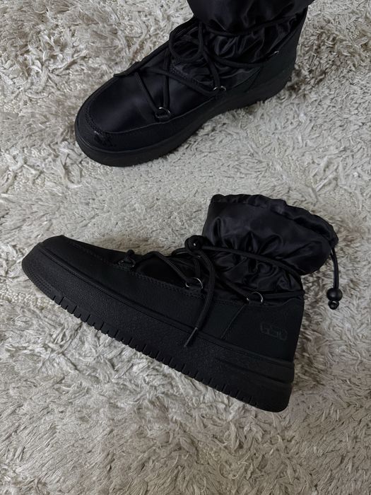 Дутыши женские черные