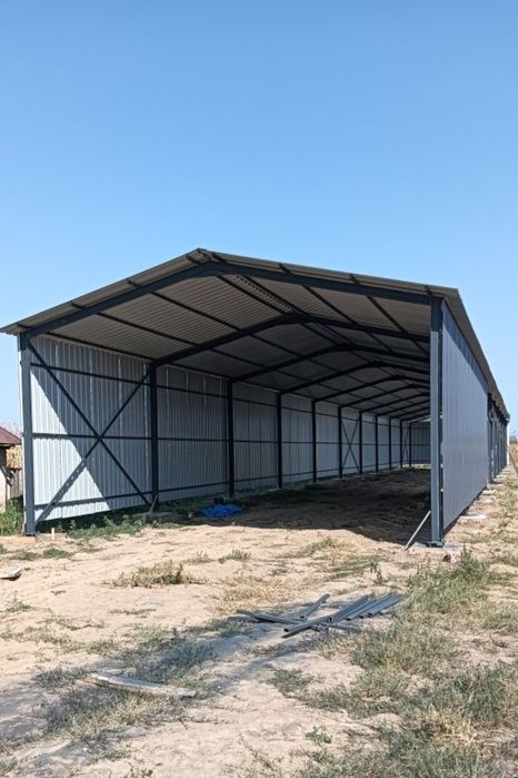 Structura metalica 12x25 din profile cu teava pe acoperi la pret redus