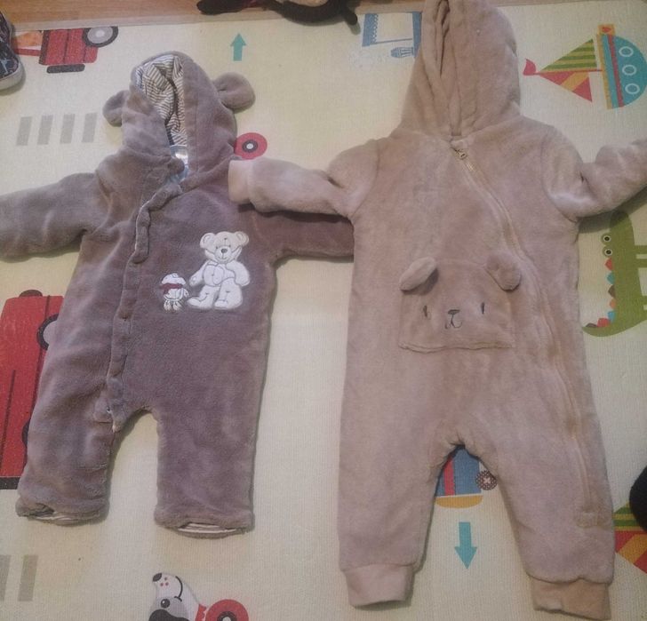 Salopete bebe calduroase 2buc 68-74