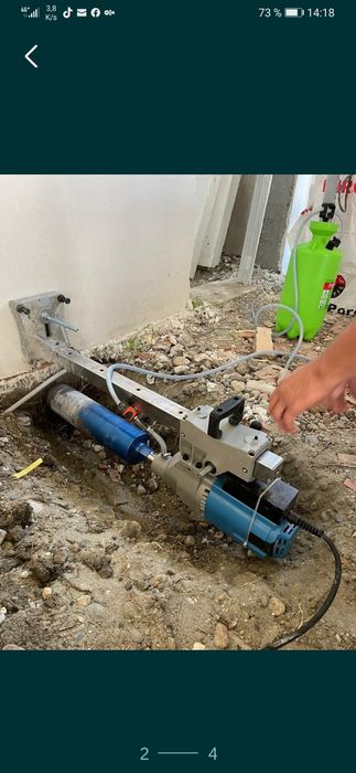 Gaură  hotă  prin carotare.