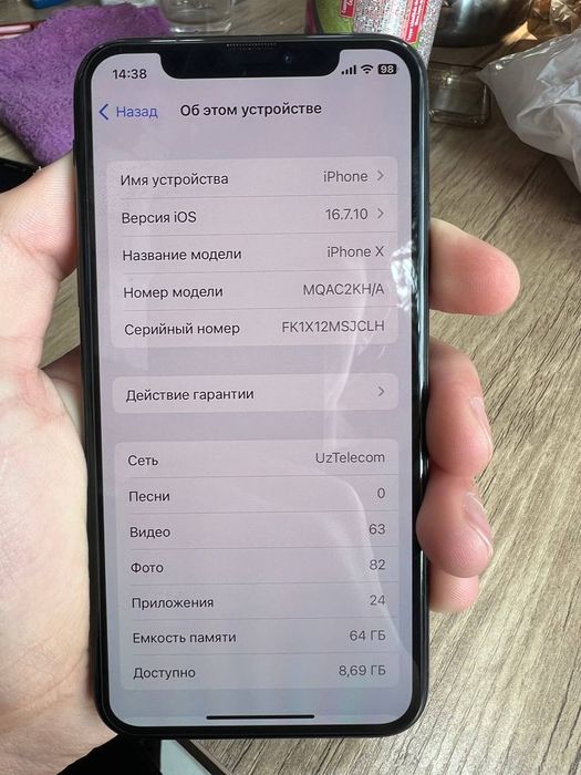 iPhone X kafolati bilan