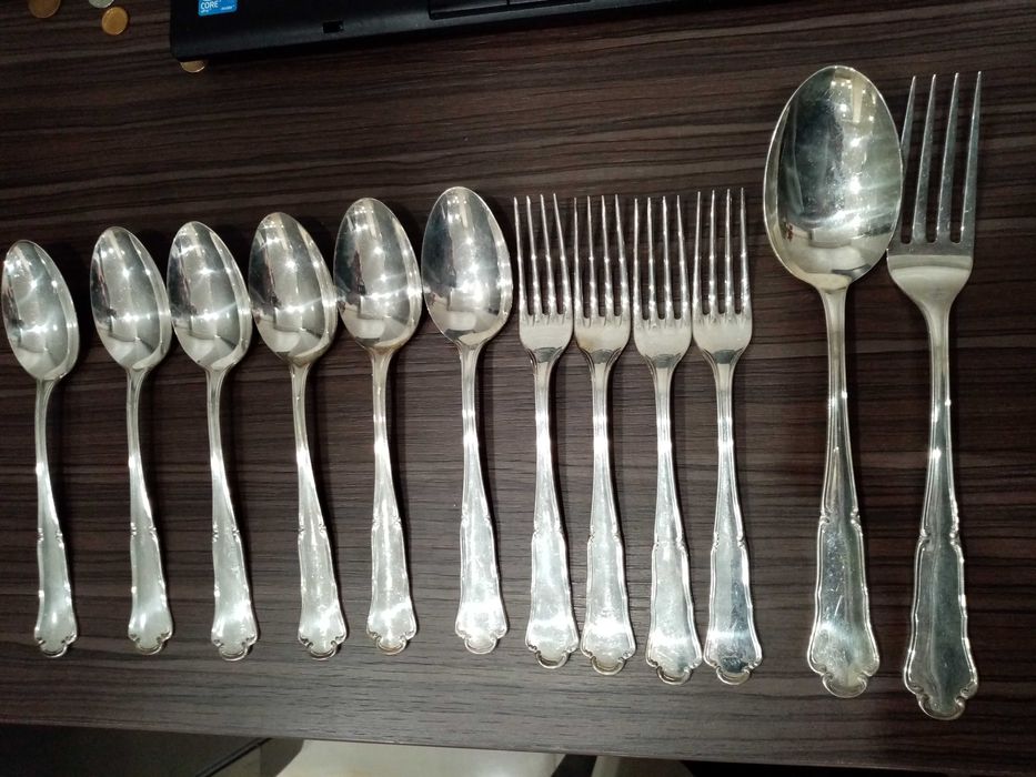 Старинни Сребърни прибори за хранене маркировка 800