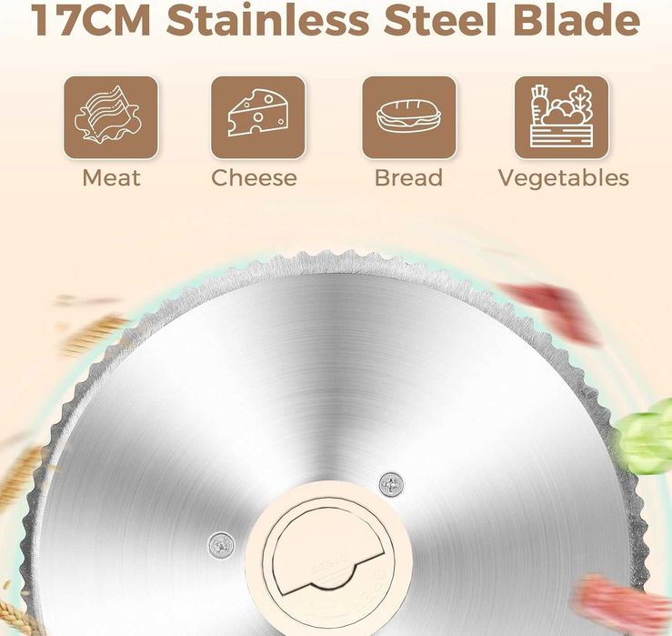 Електрическа домашна резачка YASHE 180W с назъбено острие 17 см