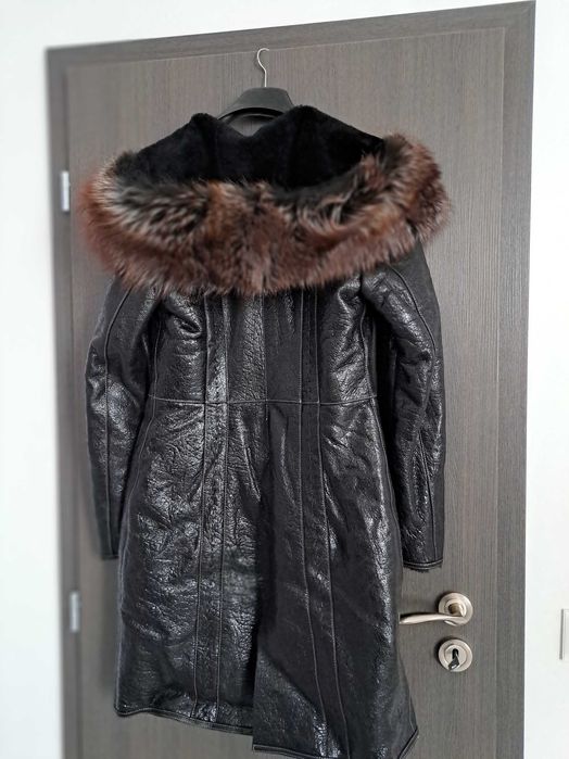 Дамски кожух от естествена кожа