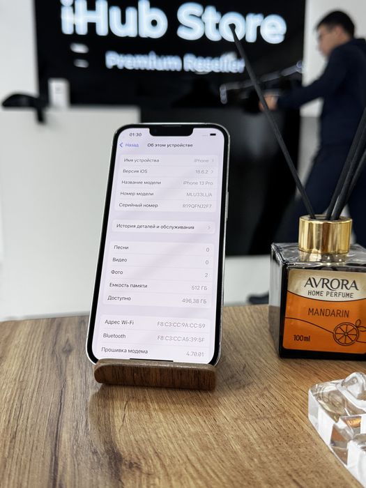 iPhone 13 Pro • 512GB / 75% • Silver iPhone 13 Pro•512GB/75% Күміс