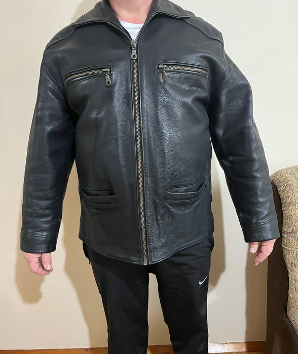 Мъжко кожено яке- телешки бокс