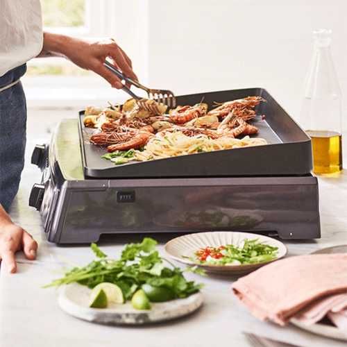 Gratar electric Cuisinart Albastru PL60BE 2200W