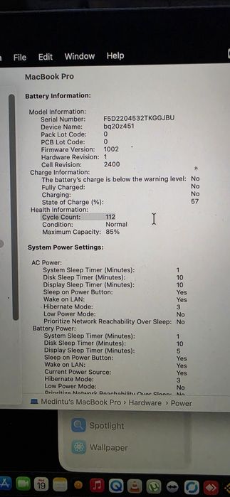 Aple MacBook pro m2
