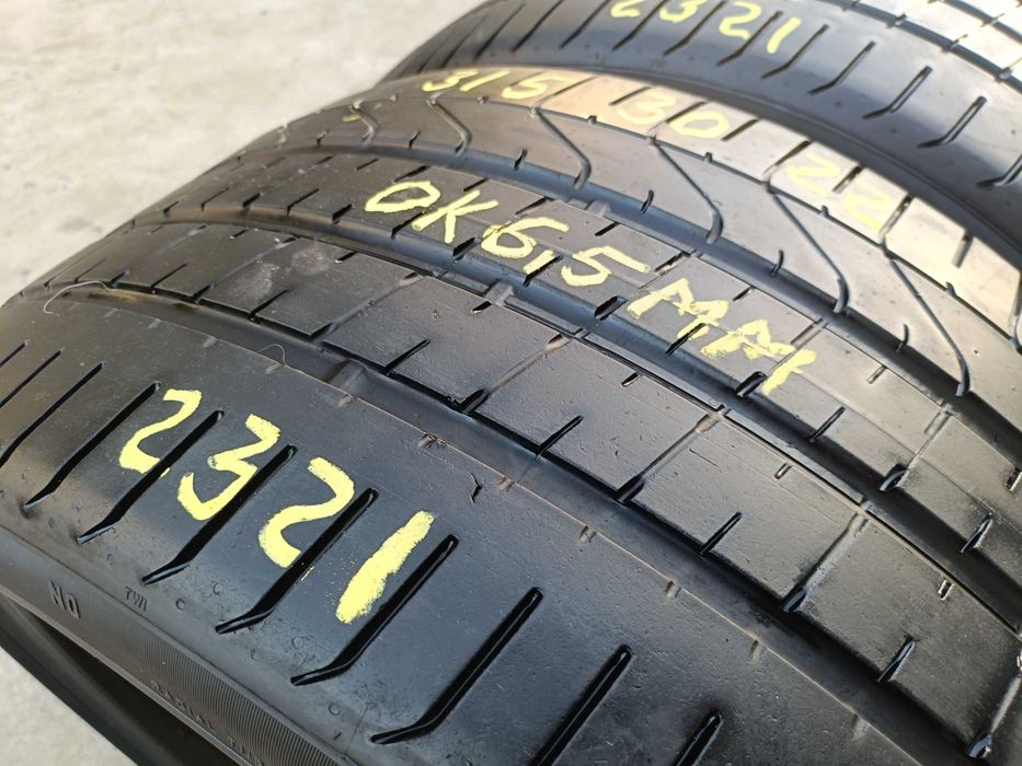 Doua anvelope de vara 315 30 22 pirelli p zero 6,5 mm dot 2321