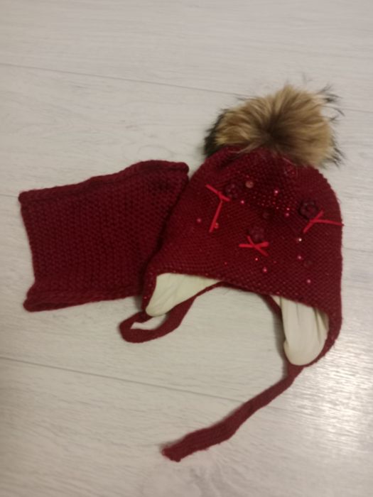 Шапка со снудом зима