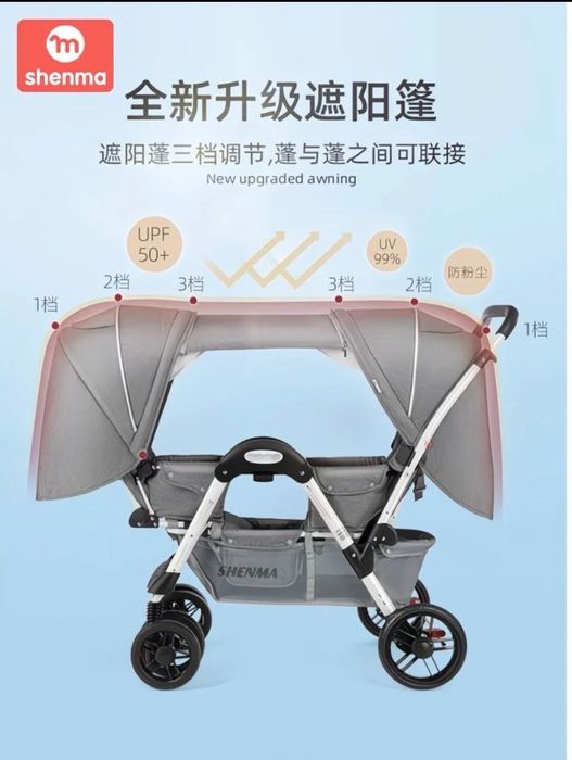 Егіздерге арналған коляска сатылады.