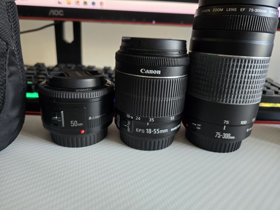 Aparat foto Canon EOS 700D + Obiective