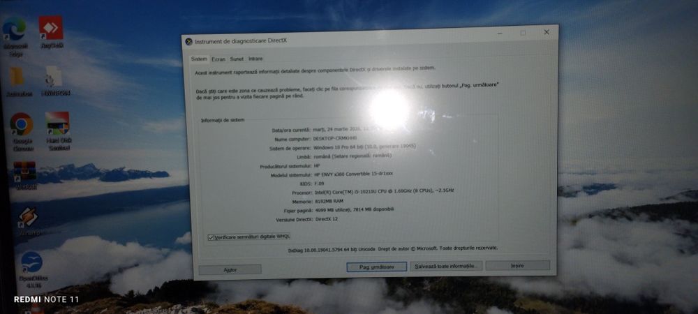 Laptop HP Touch screen