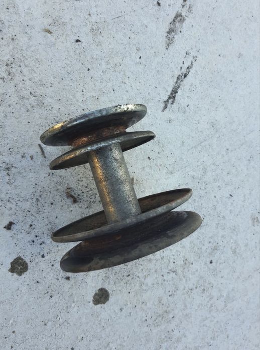 Fulie dubla pentru tractoraș gazon