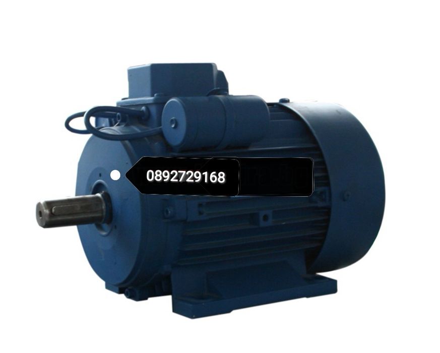 Монофазен ЕлектроДвигател Ел.Мотор с шайба и гаранция 1,5кВ до 4кВ