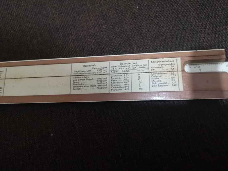 Rigla de calcul Faber Castell 1/87 veche, vintage
